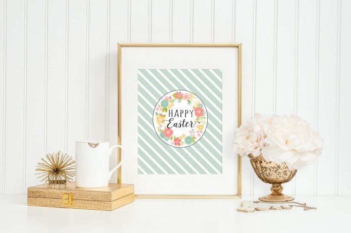 Happy Easter Styled Print